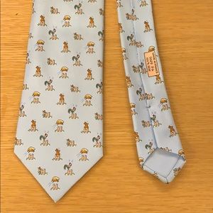“Hermès Logo and Animals” Hermès Tie
